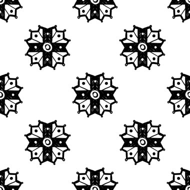 oryantal Arapça çiçek deseni 