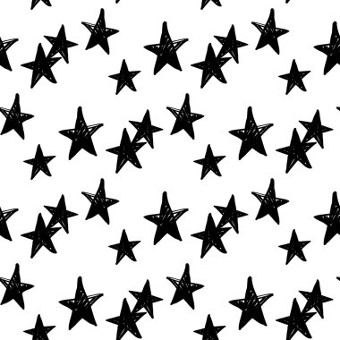 Elle çizilmiş yıldız desen