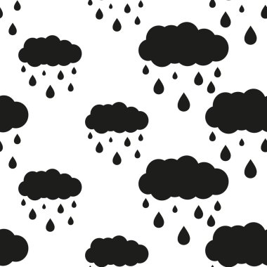 yağmurlu bulut dikişsiz desen