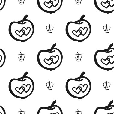 elma dekoratif desen