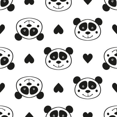 Panda çizgi film desen