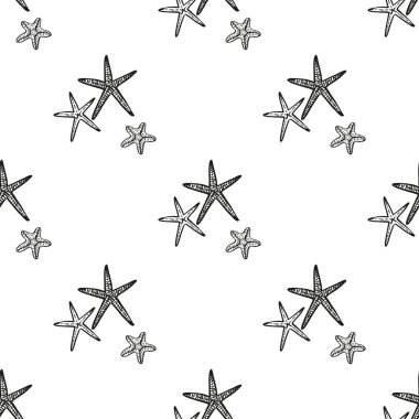 egzotik kabuklu deniz ürünleri desen