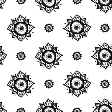 Elle çizilmiş mehendi arka plan