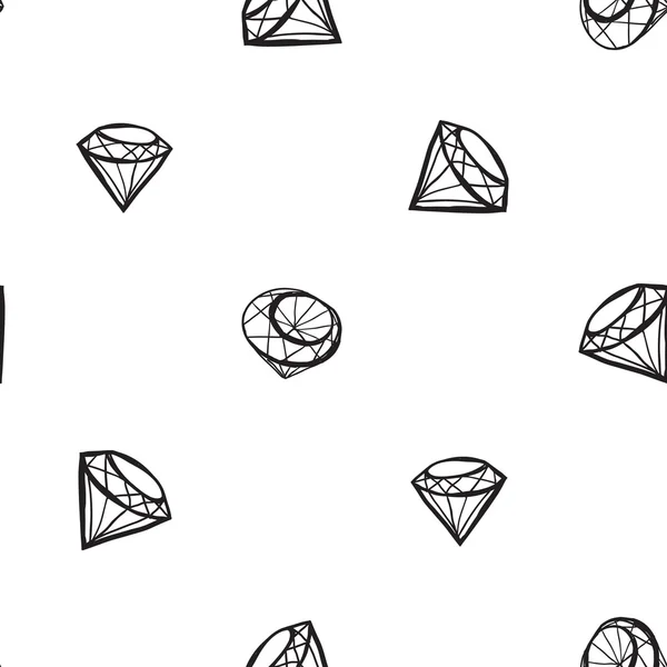 Fond cristaux doodle — Image vectorielle