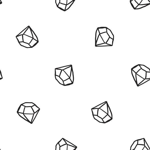 Mücevher kristaller seamless modeli ile — Stok Vektör