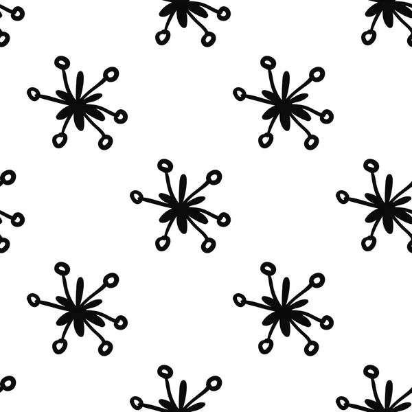 Dessin animé motif floral abstrait — Image vectorielle