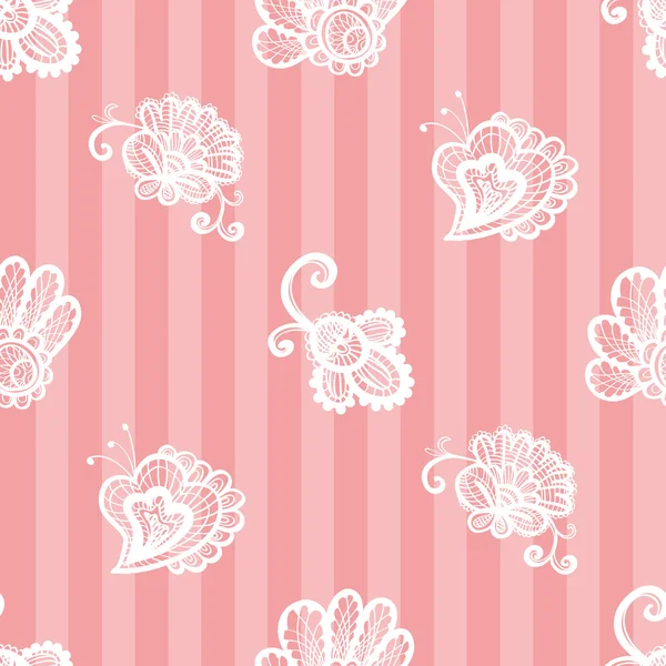Dentelle motif floral — Image vectorielle