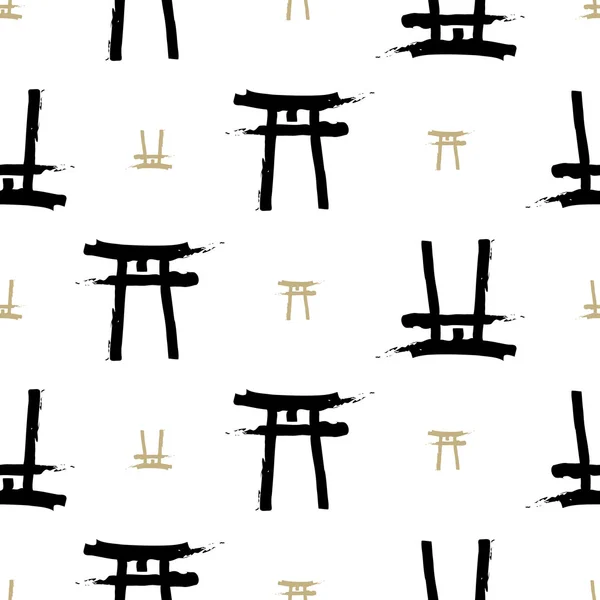 Wzór starożytnych japońskiej katany — Wektor stockowy