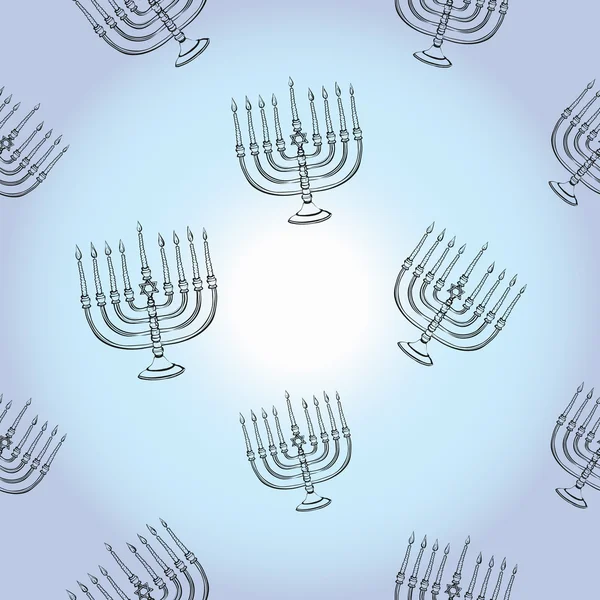 Chandeliers menorah hanoukka — Image vectorielle