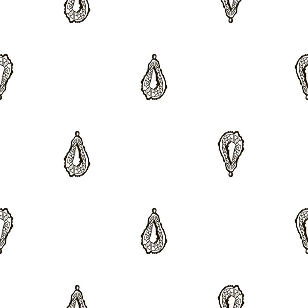 Sieraden met kristallen naadloze patroon — Stockvector