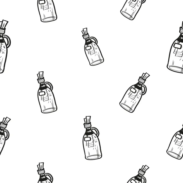Бутылки с буквами шаблон — стоковый вектор
