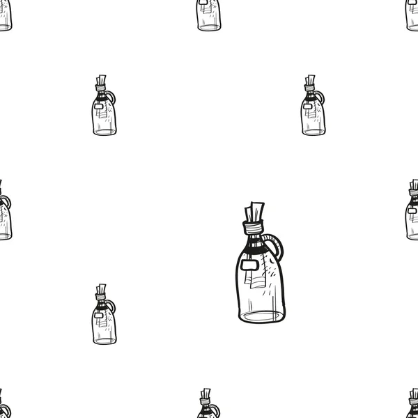 Бутылки с буквами шаблон — стоковый вектор