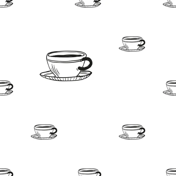 Tasses à thé fond — Image vectorielle