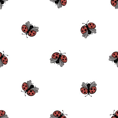 ladybugs seamless modeli 