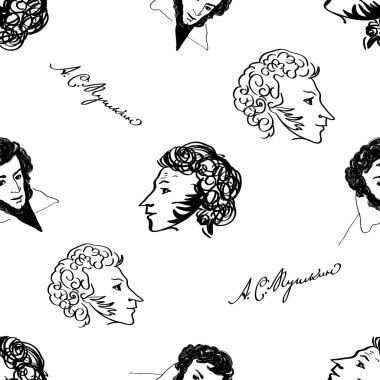 Alexander pushkin seamless modeli