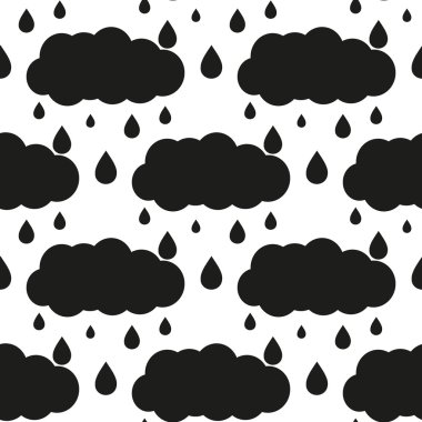 Yağmurlu bulutlar desen