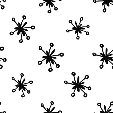 çizgi film soyut çiçek desenli