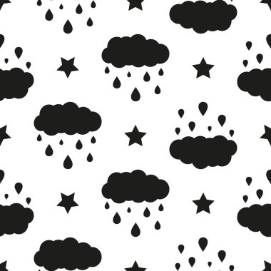 Yağmurlu bulutlar desen