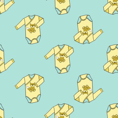 bodysuits karikatür seamless modeli