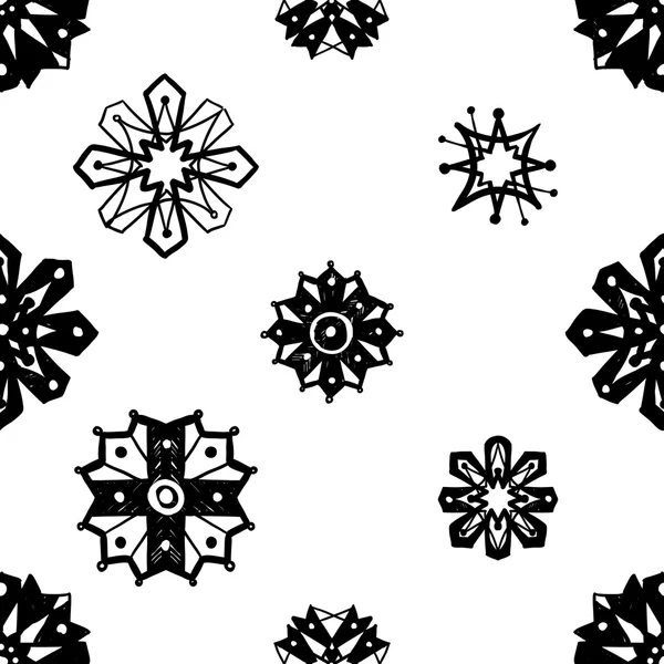 Patrón de flores árabes orientales — Vector de stock