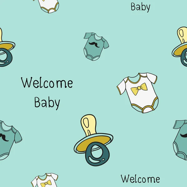 Ласкаво просимо baby картки — стоковий вектор