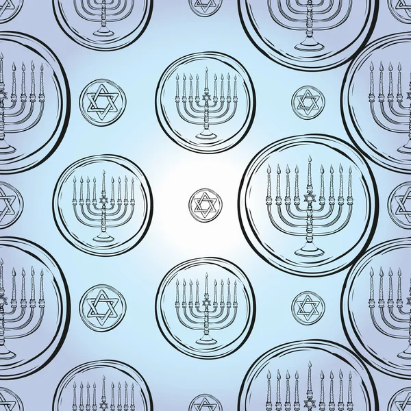 Chandeliers menorah hanoukka — Image vectorielle