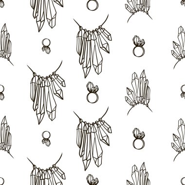  mücevher kristaller seamless modeli ile