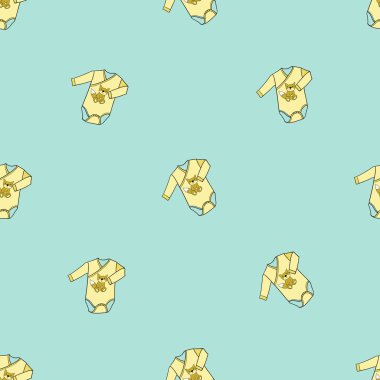 bodysuits karikatür seamless modeli