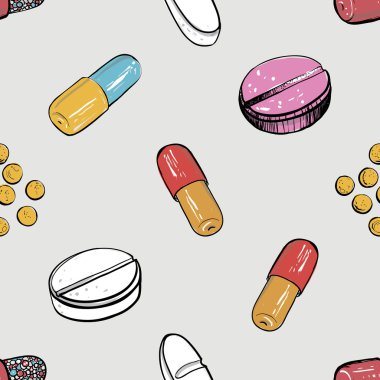 hapları ile tıbbi desen