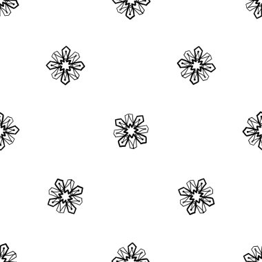 oryantal Arapça çiçek deseni 