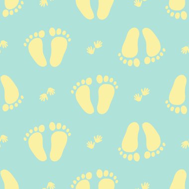 Yeni doğan bebeğin el ve ayak izleri