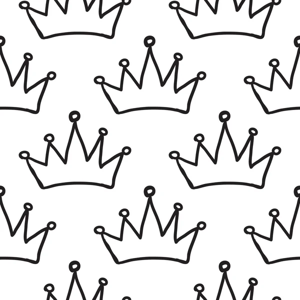 Patrón de coronas rey — Archivo Imágenes Vectoriales