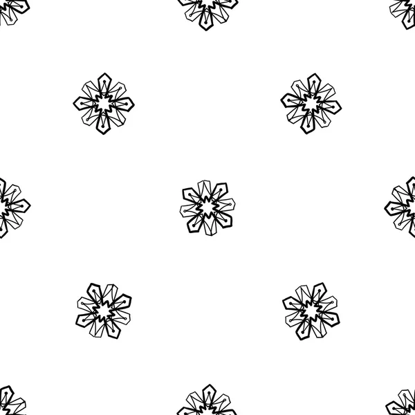 Motif de fleurs arabes orientales — Image vectorielle