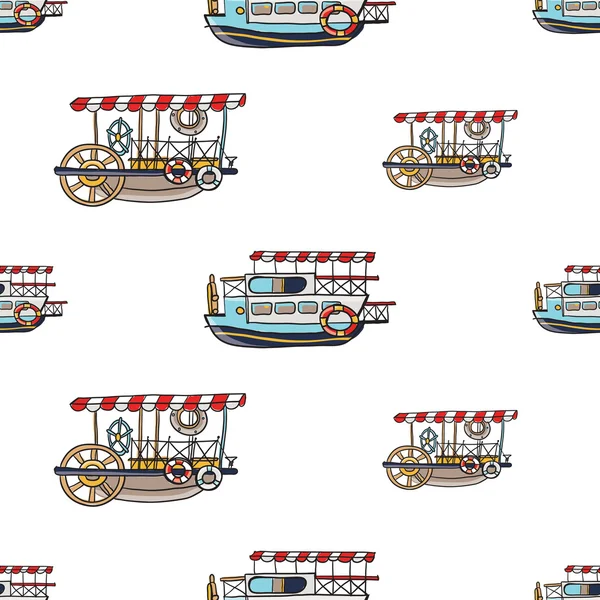 childish cruise boats pattern