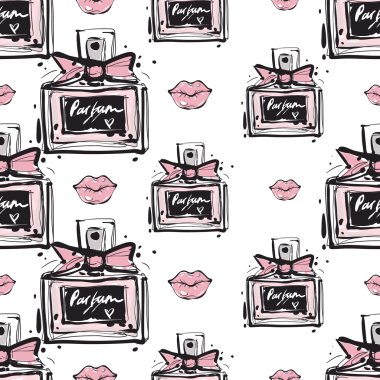 Stressten ve pembe dudaklar desen