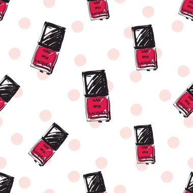 pembe tırnak cilaları moda Dikişsiz desen