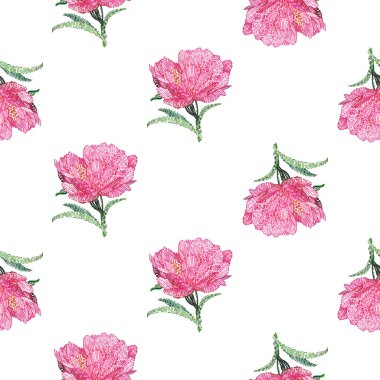 Şakayık flowes desen 