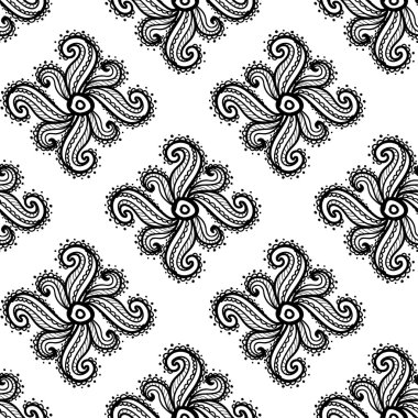 Elle çizilmiş paisley ve mehendi grafik