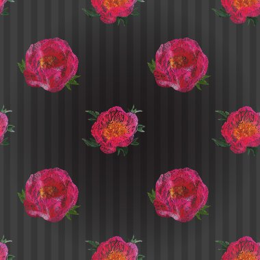 Şakayık flowes desen 