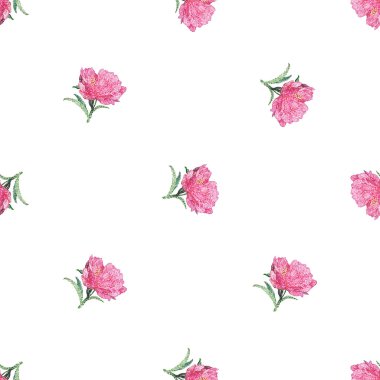 Şakayık flowes desen 