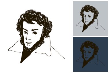 Alexander Pushkin kroki çizim