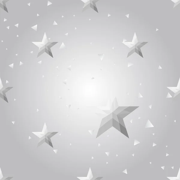 Prata estrelas fundo — Vetor de Stock