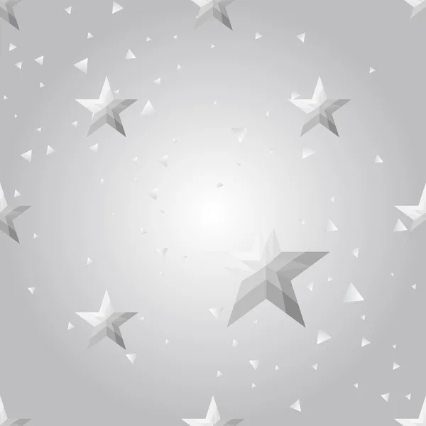 Fondo estrellas de plata — Vector de stock