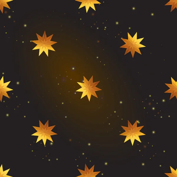 Gwiazdy złote tło — Wektor stockowy