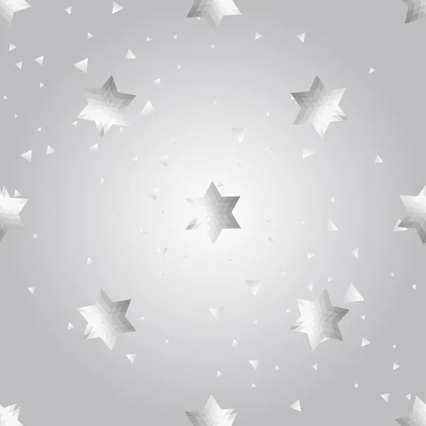 Argent étoiles fond — Image vectorielle