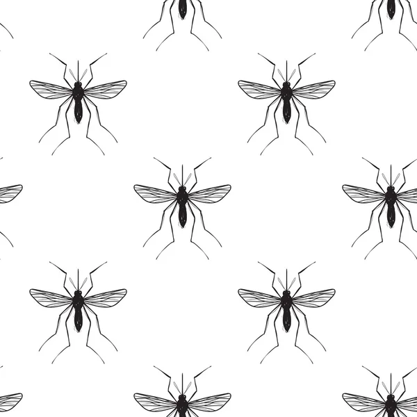 Zika viruset mönster — Stock vektor