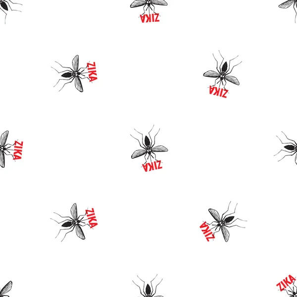 Zika virus patroon — Stockvector