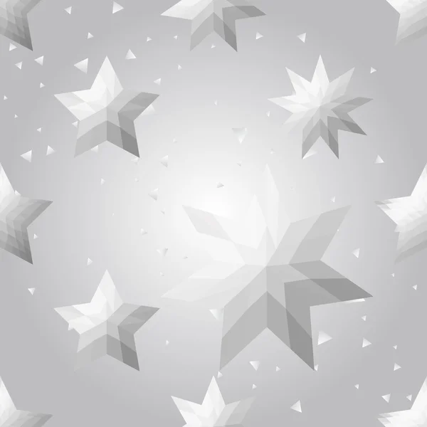 Silver stars background — Stock Vector