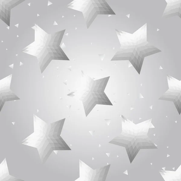Ezüst csillag háttér — Stock Vector