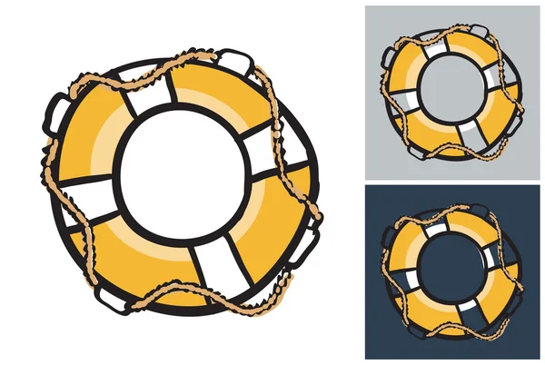 Life Ring in schets stijl — Stockvector